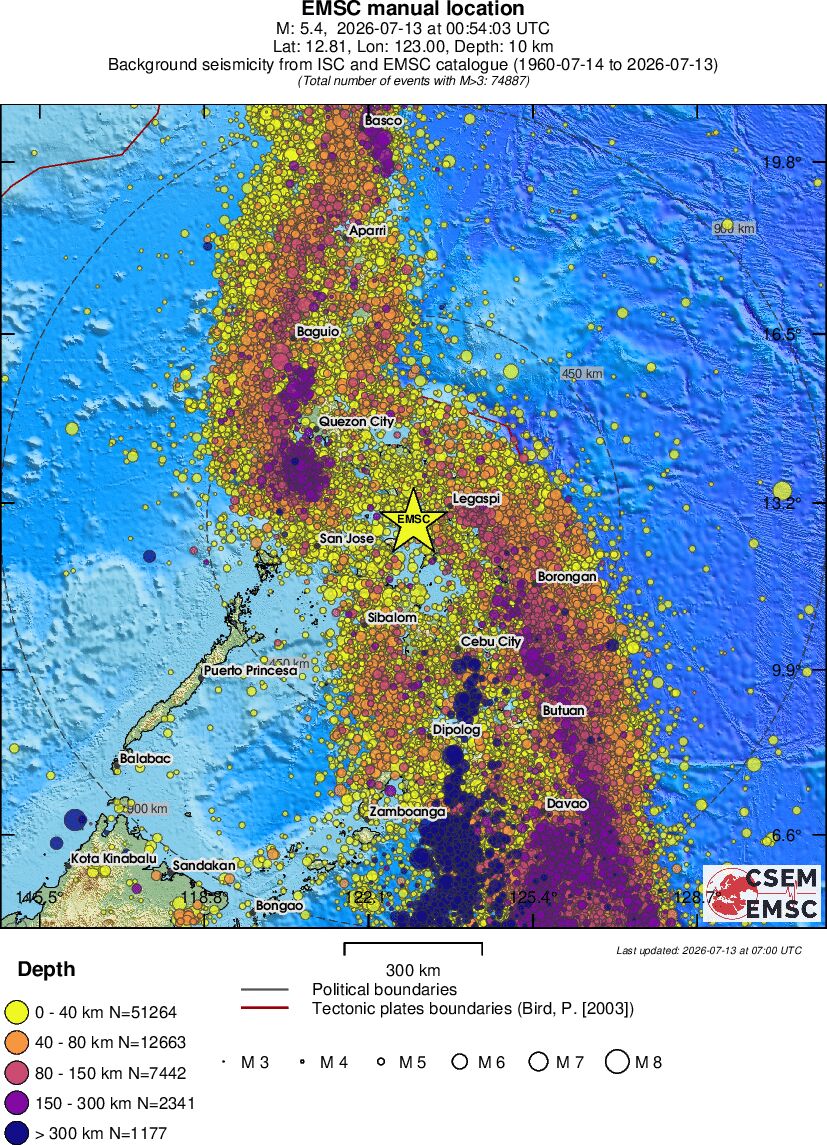 wide historical seismicity