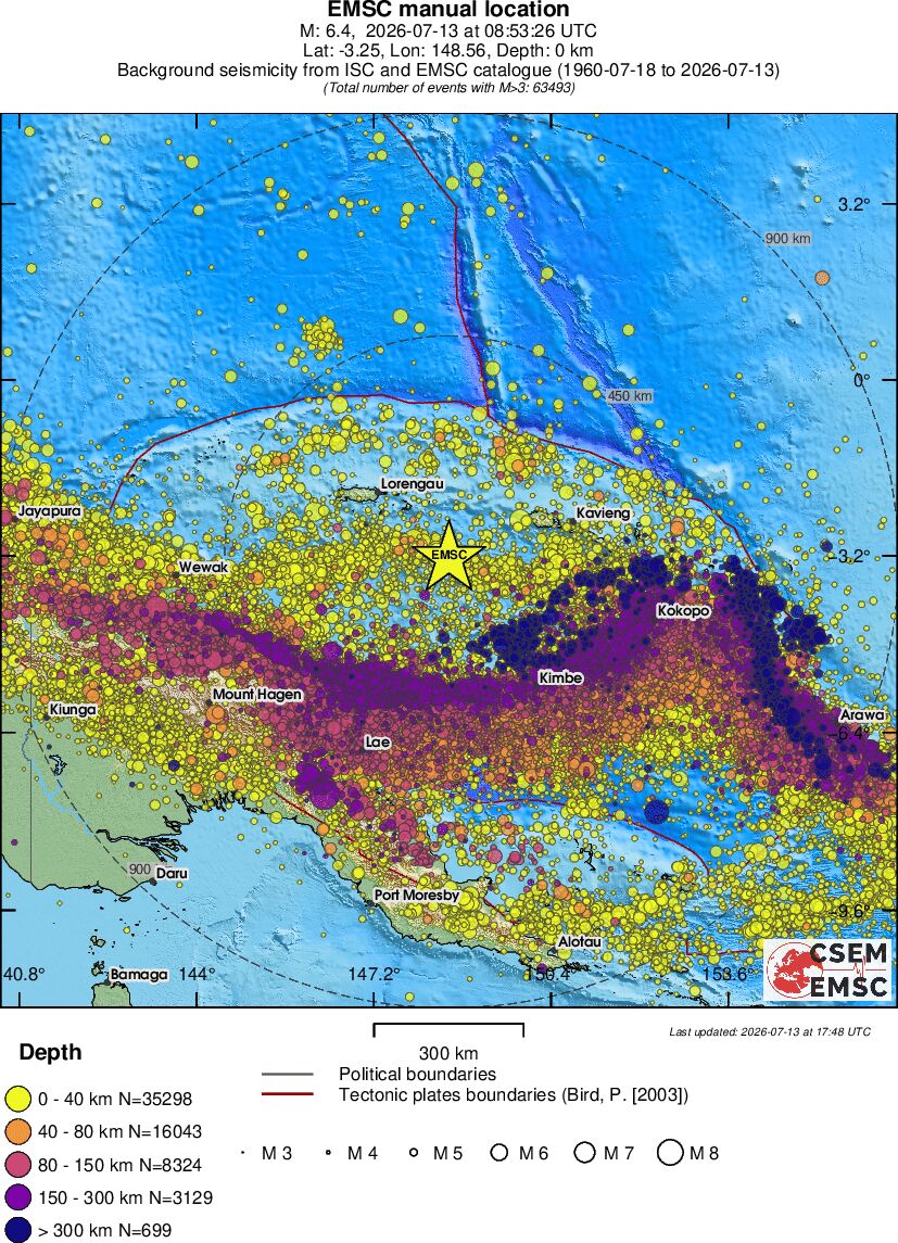 wide historical seismicity