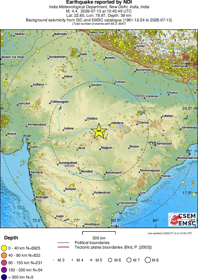 wide historical seismicity