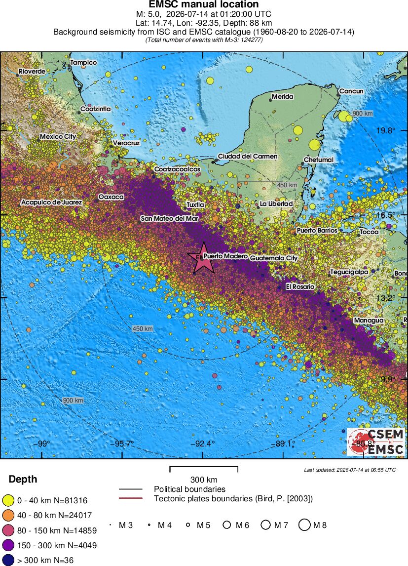 wide historical seismicity