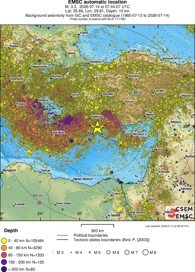 wide historical seismicity