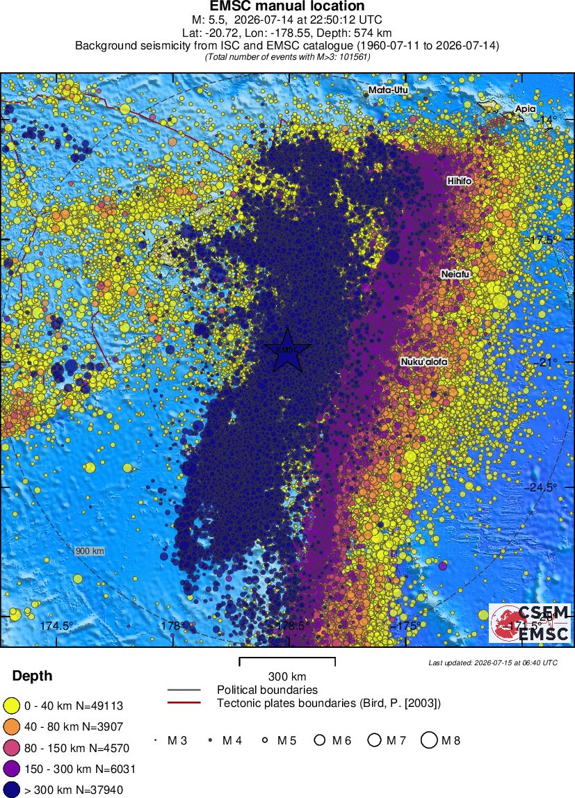 wide historical seismicity