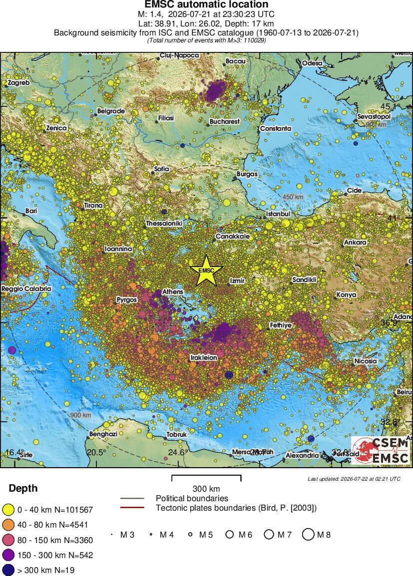 wide historical seismicity