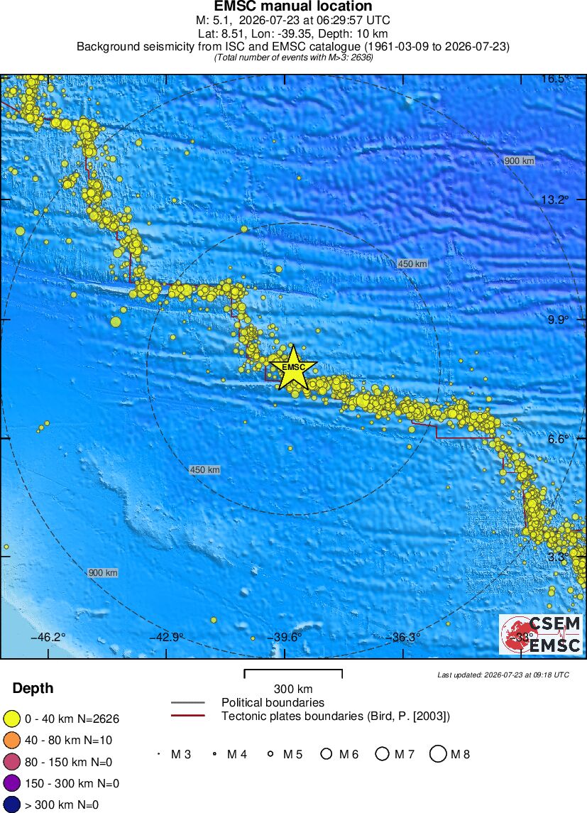 wide historical seismicity