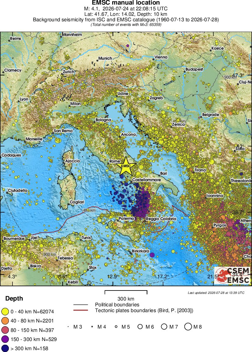 wide historical seismicity