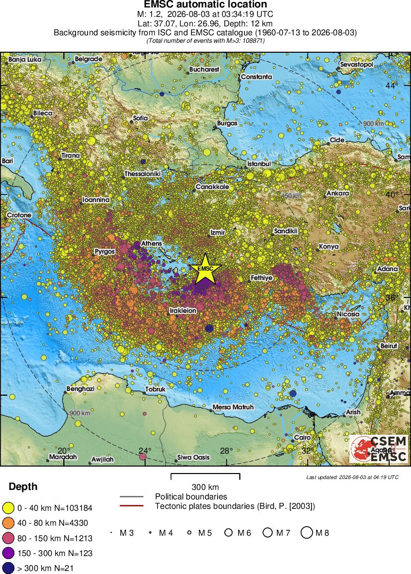 wide historical seismicity