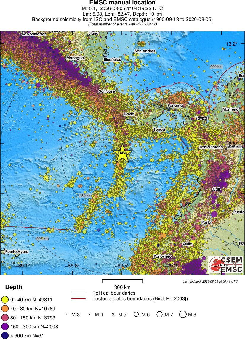 wide historical seismicity