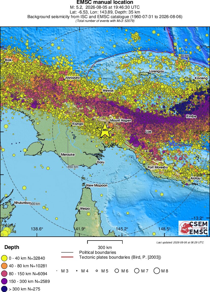 wide historical seismicity
