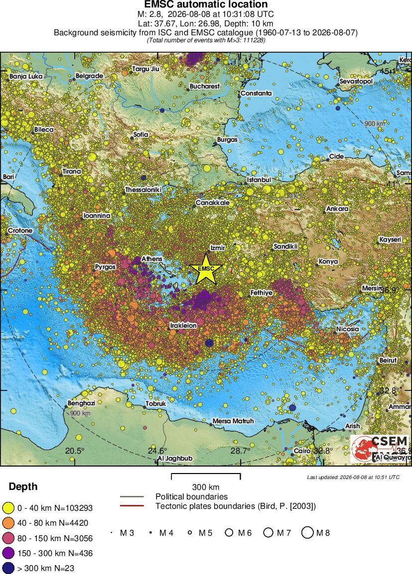wide historical seismicity