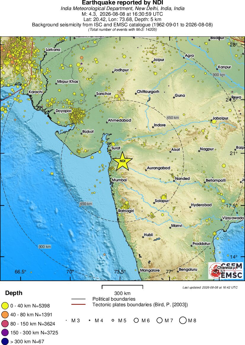 wide historical seismicity
