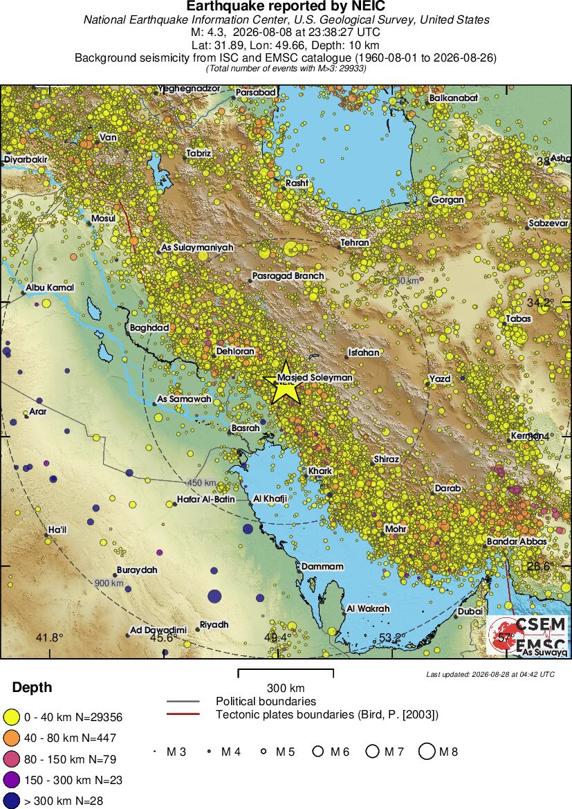 wide historical seismicity