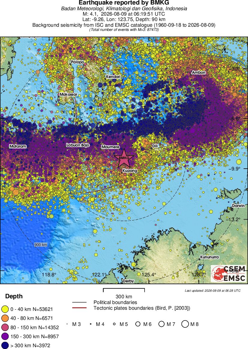 wide historical seismicity