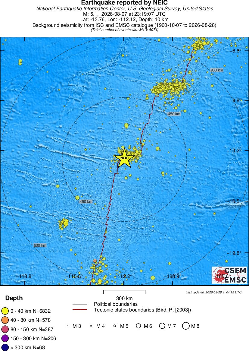 wide historical seismicity