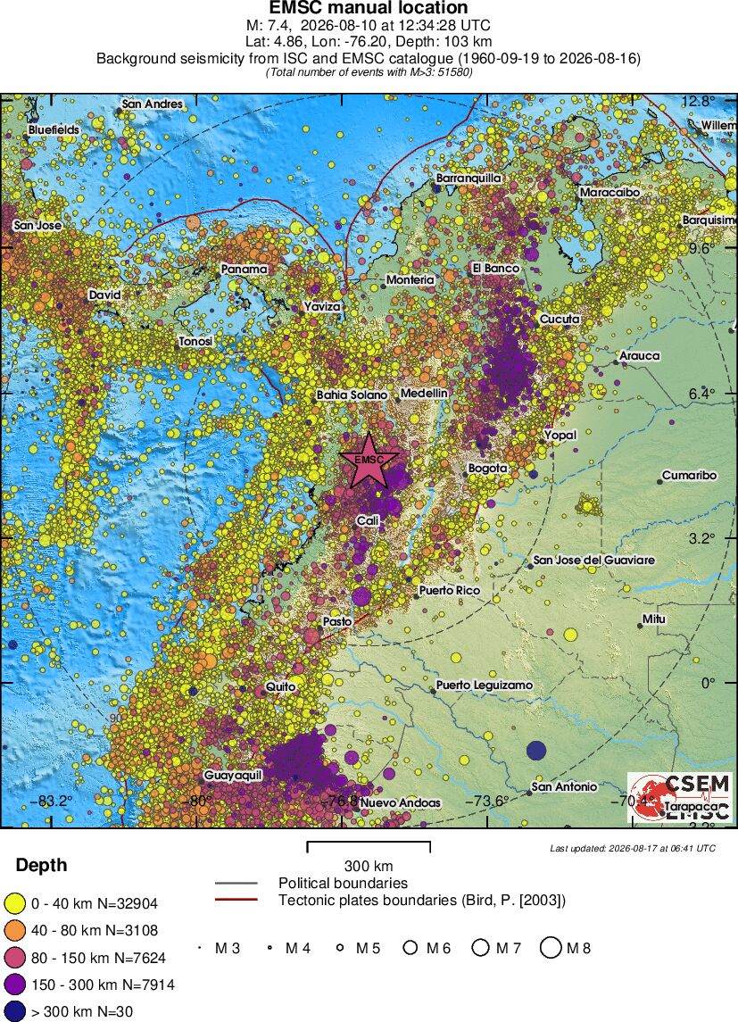 wide historical seismicity