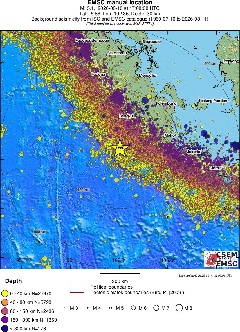 wide historical seismicity