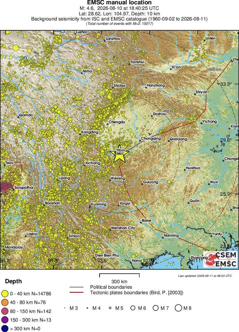 wide historical seismicity