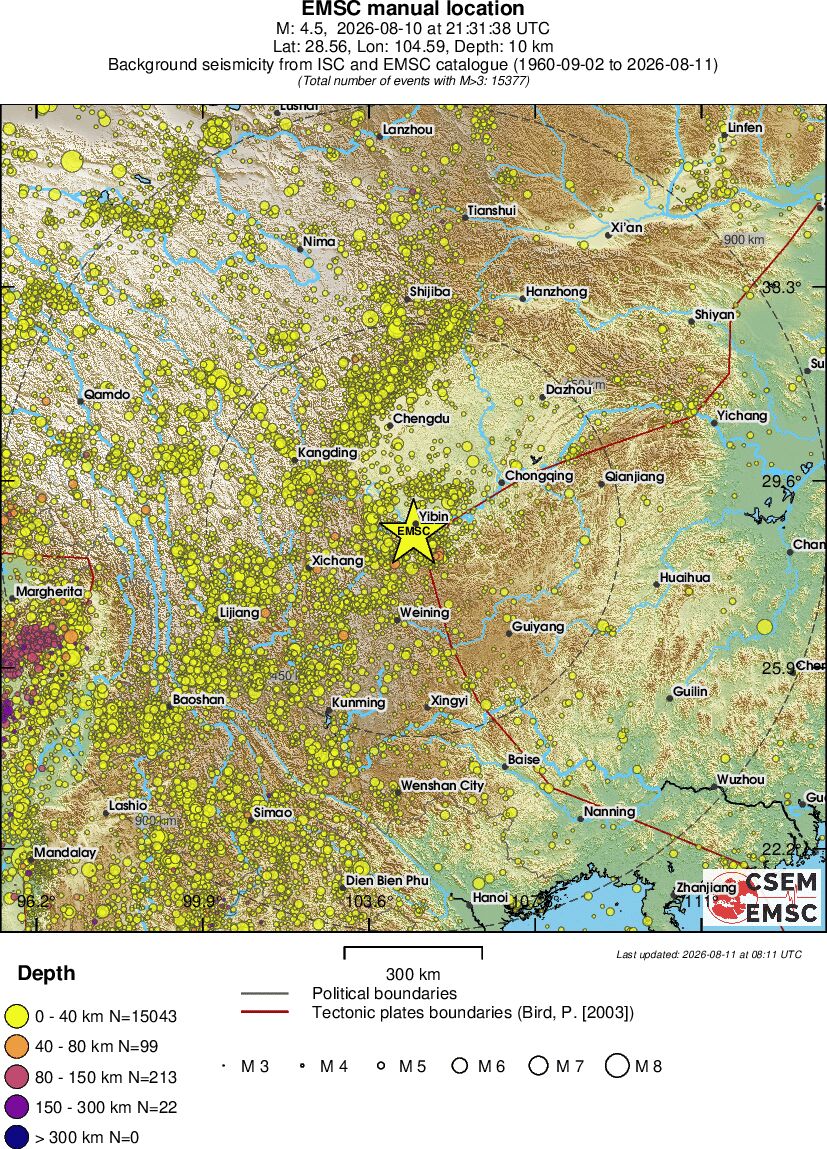 wide historical seismicity