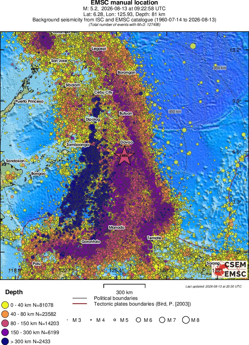 wide historical seismicity