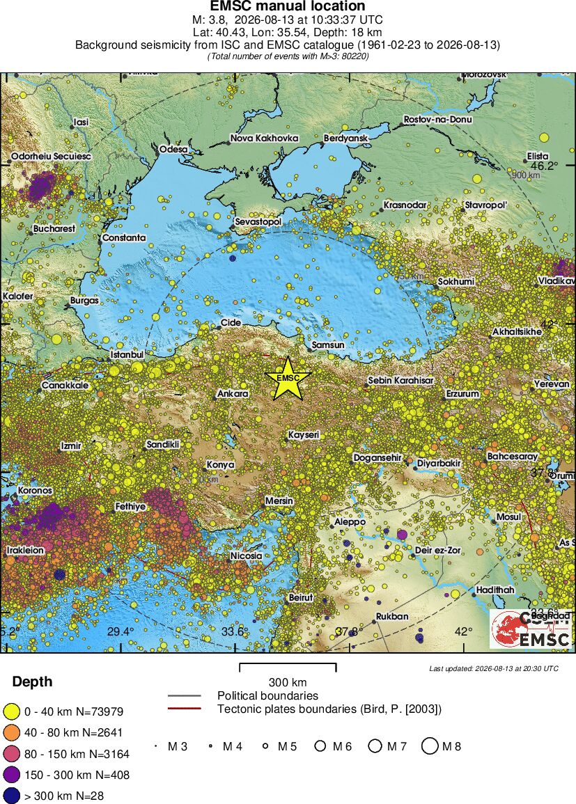 wide historical seismicity