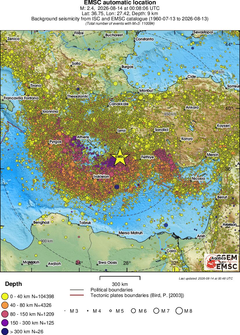 wide historical seismicity