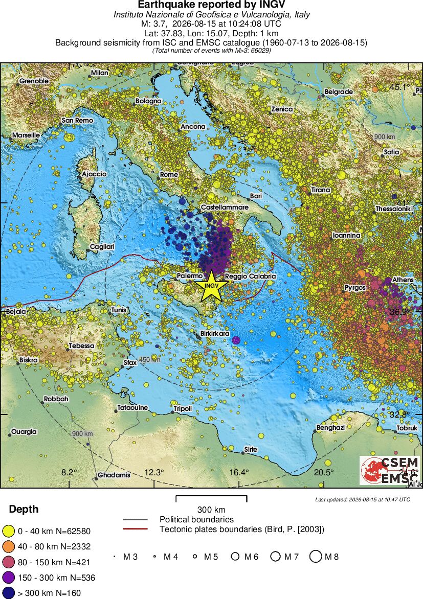 wide historical seismicity