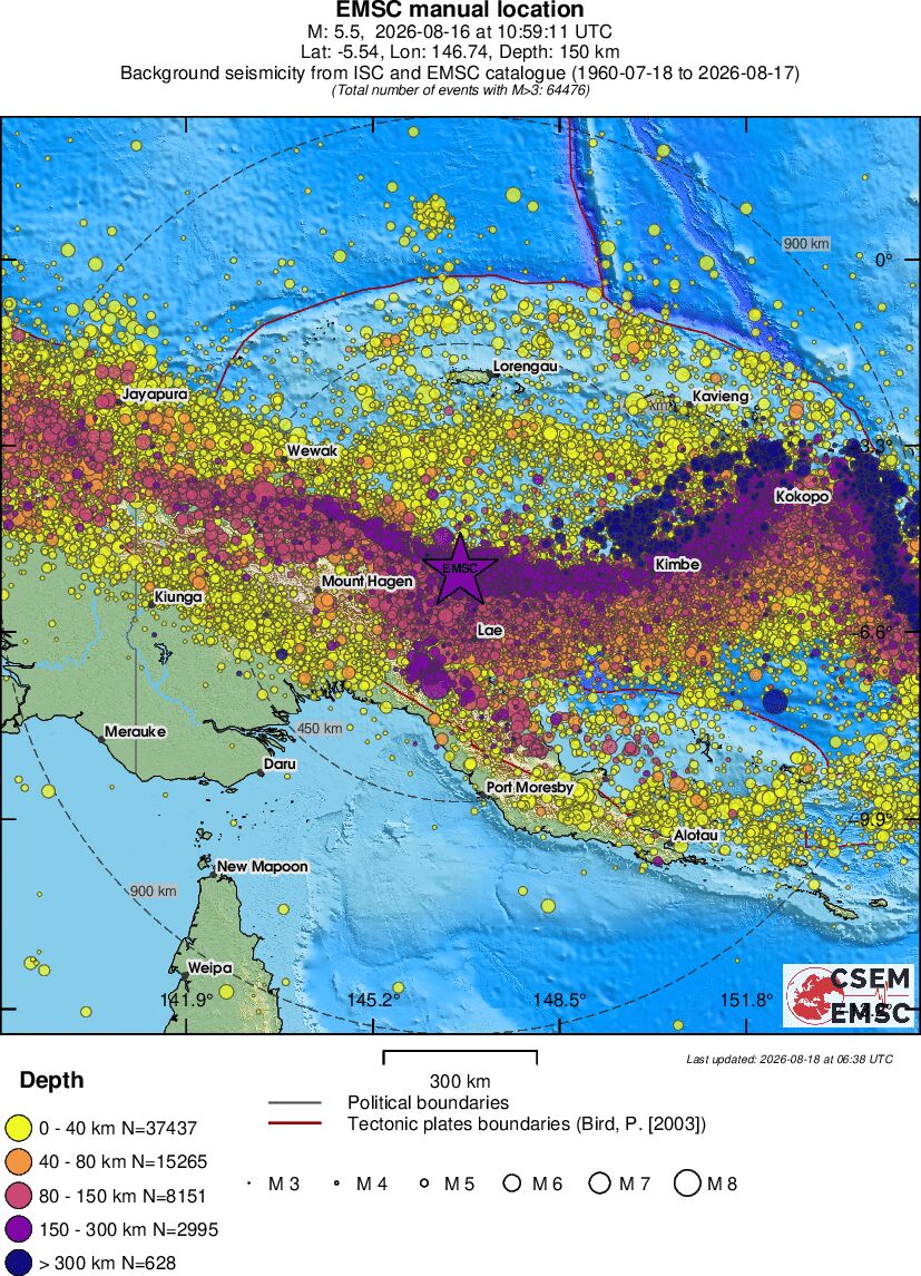 wide historical seismicity