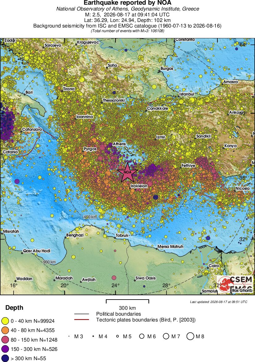 wide historical seismicity