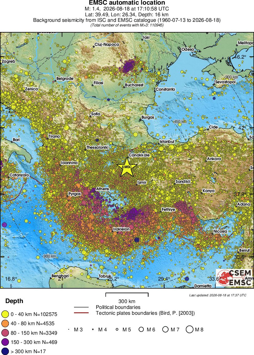 wide historical seismicity