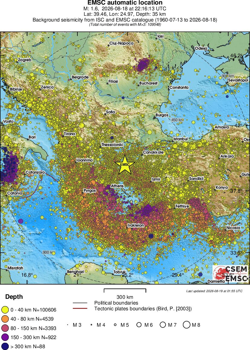 wide historical seismicity