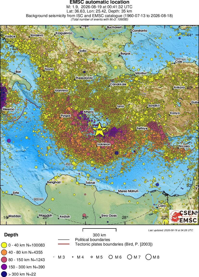 wide historical seismicity