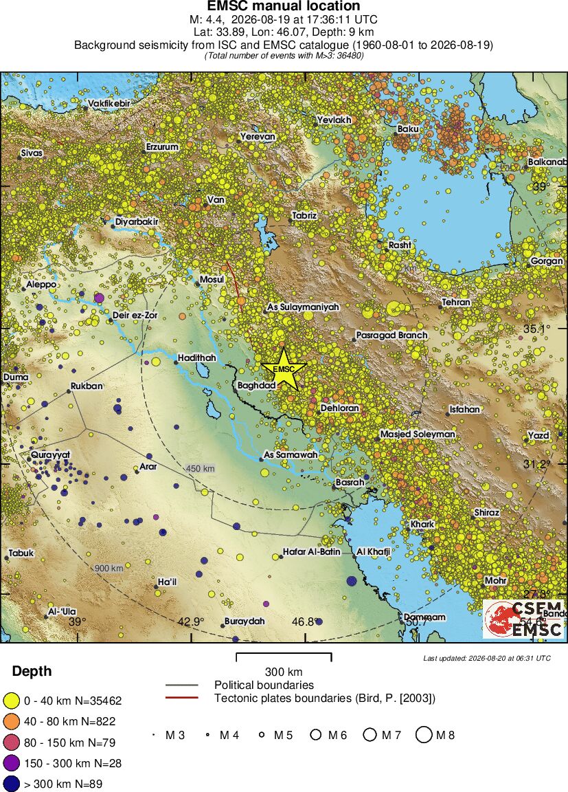 wide historical seismicity