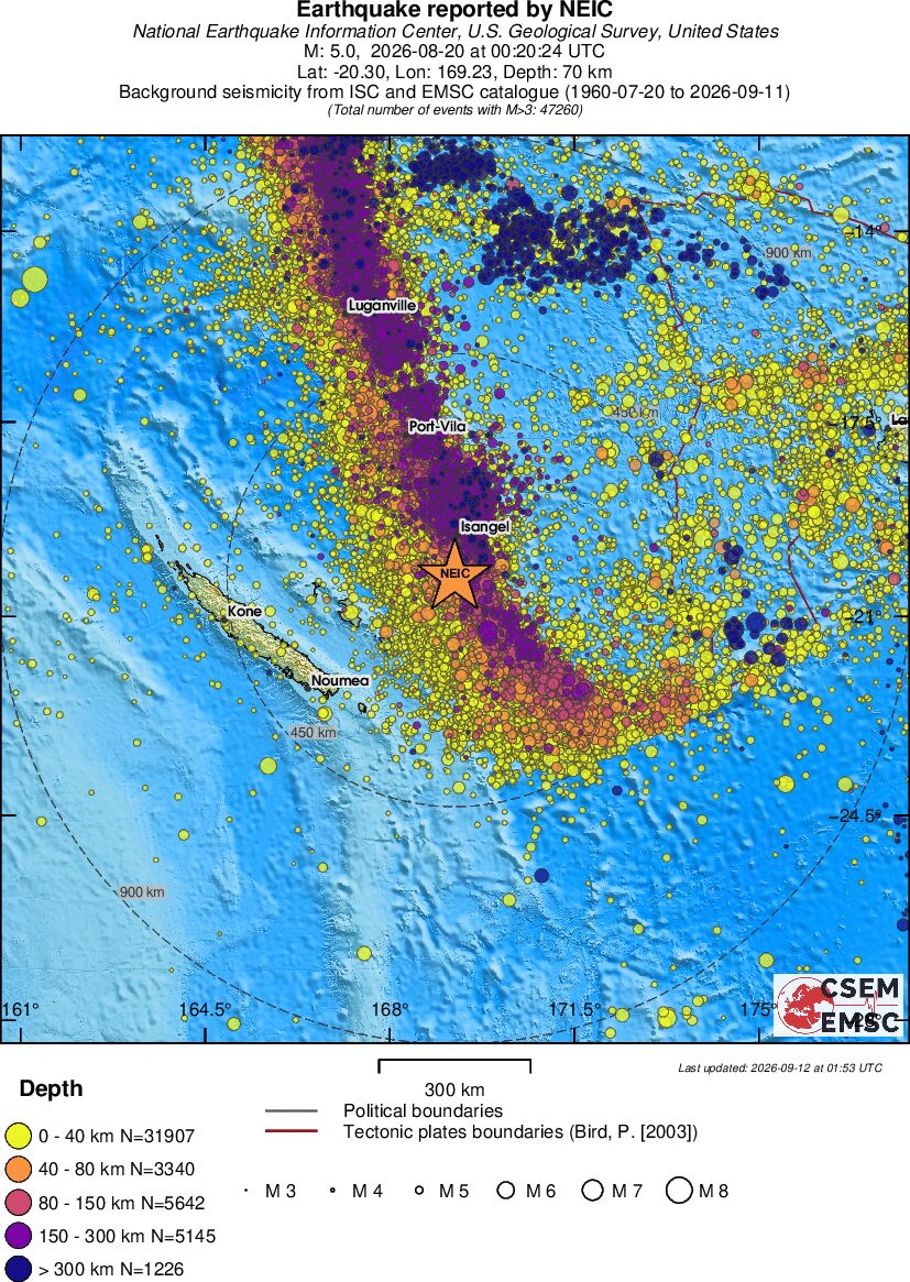 wide historical seismicity