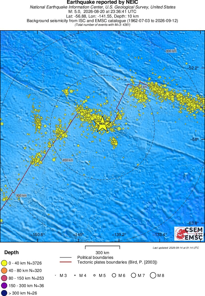 wide historical seismicity