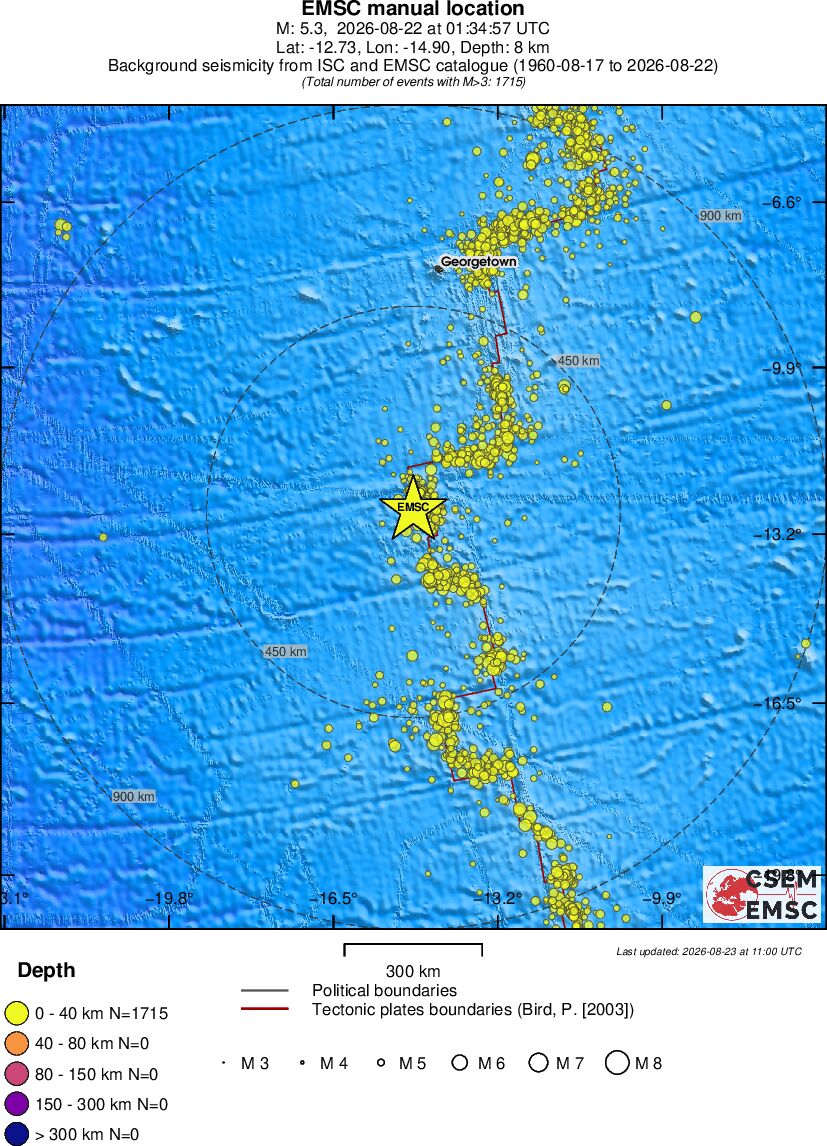 wide historical seismicity