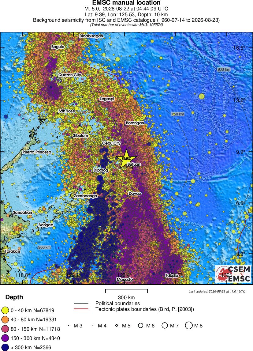 wide historical seismicity