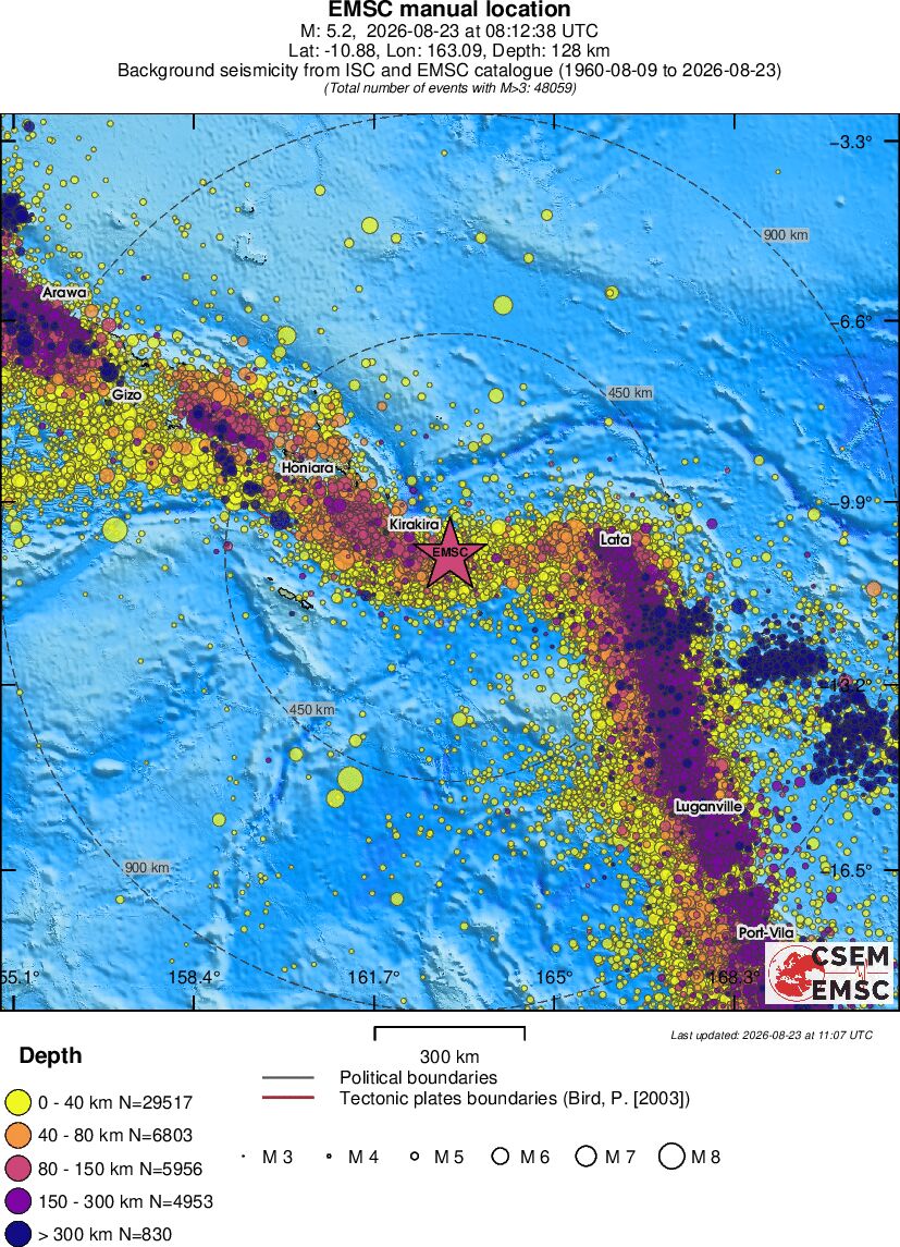 wide historical seismicity