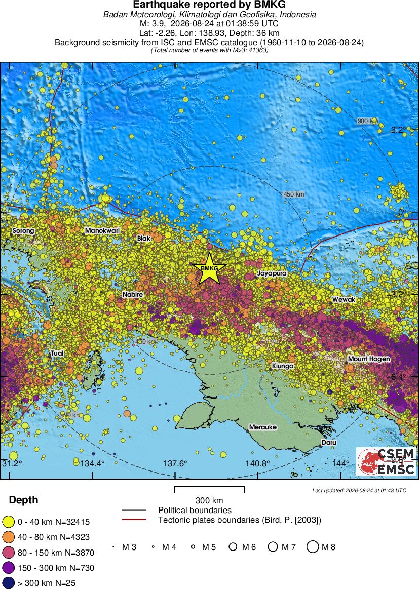 wide historical seismicity