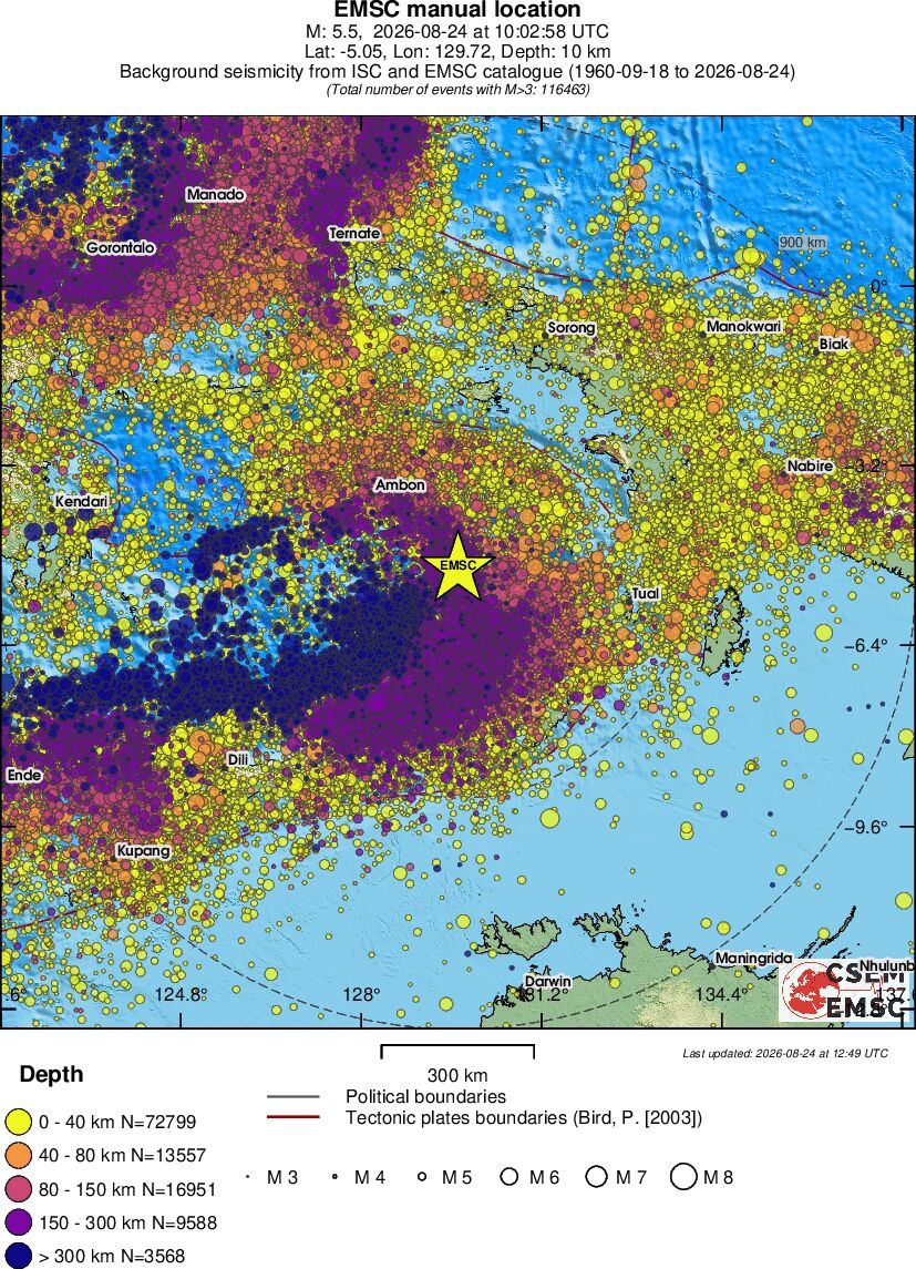 wide historical seismicity