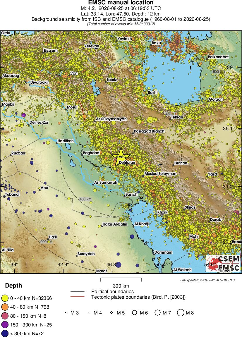 wide historical seismicity