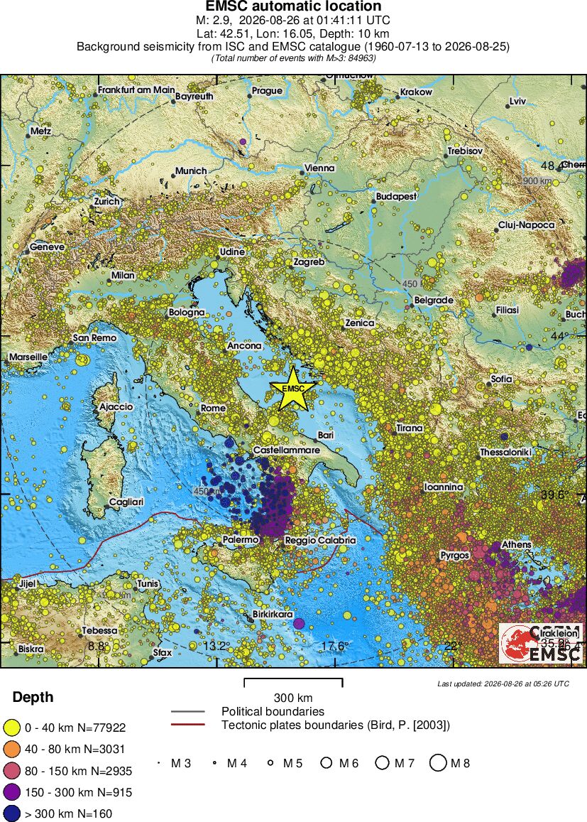 wide historical seismicity