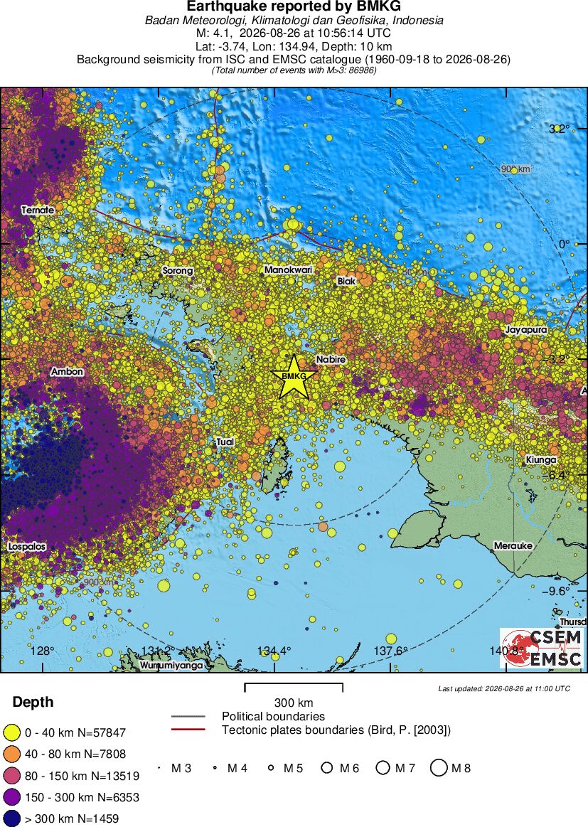 wide historical seismicity