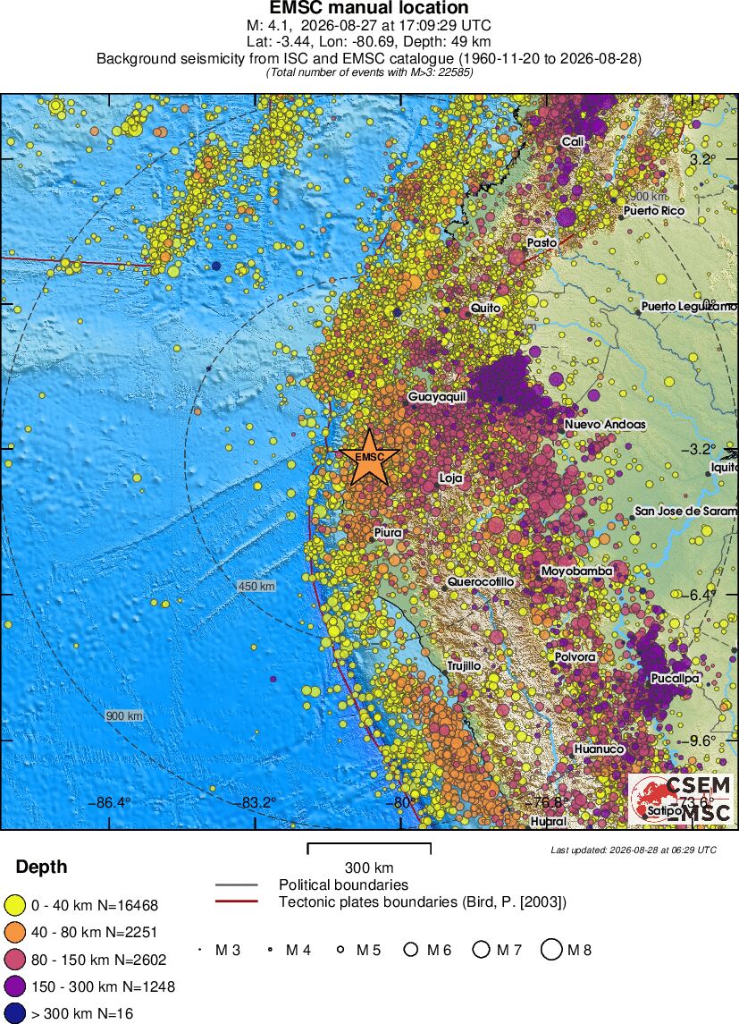 wide historical seismicity