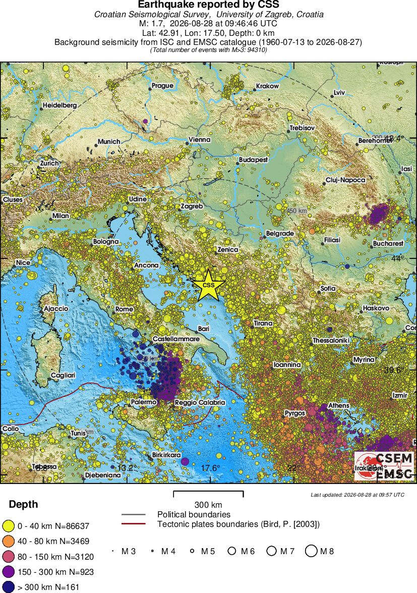 wide historical seismicity