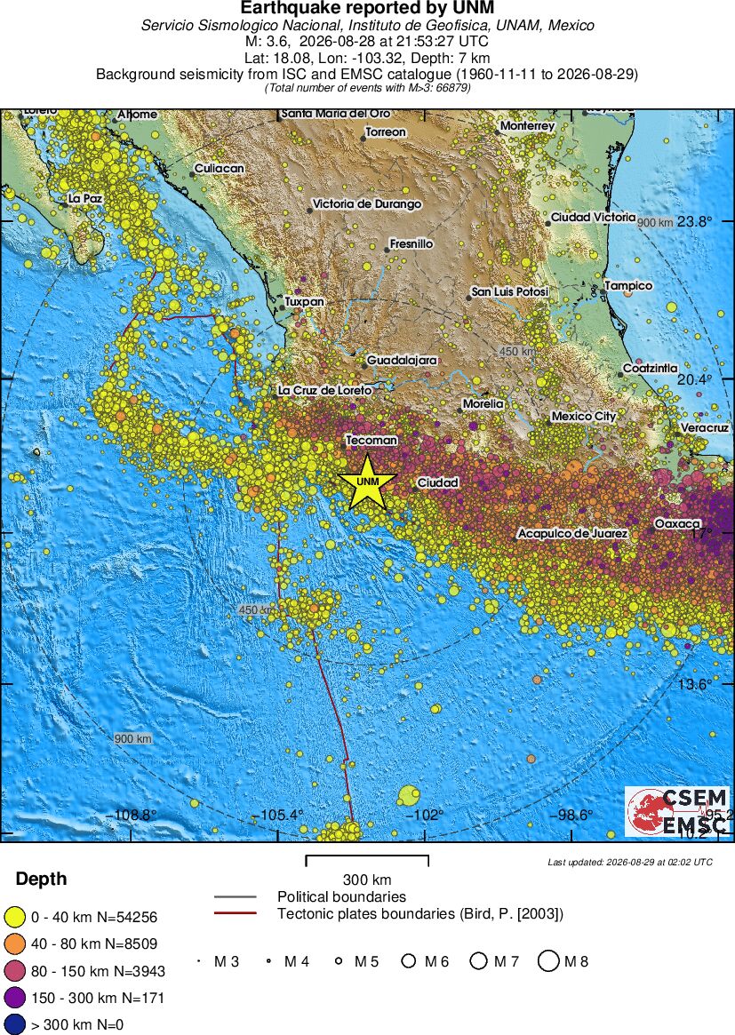 wide historical seismicity