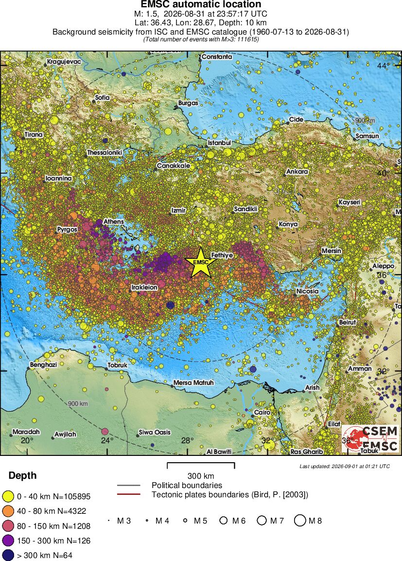 wide historical seismicity