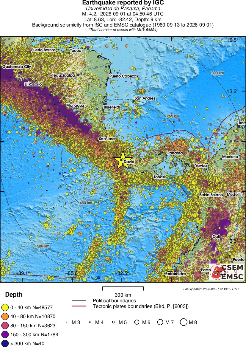 wide historical seismicity
