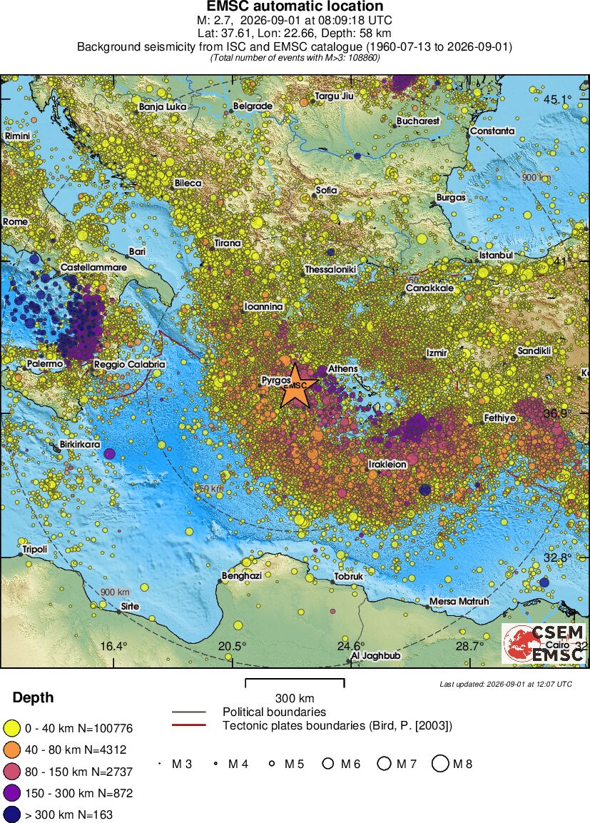 wide historical seismicity