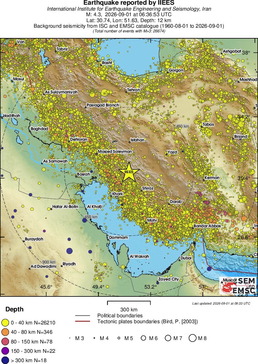 wide historical seismicity