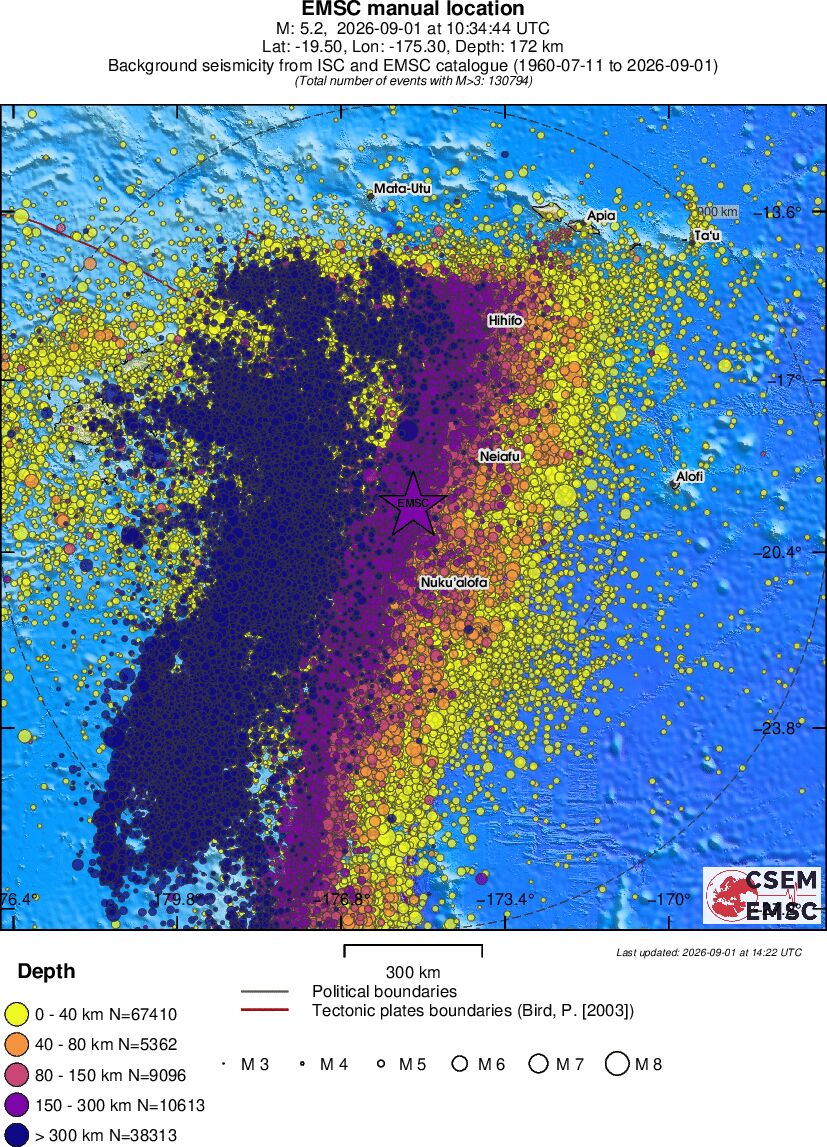 wide historical seismicity