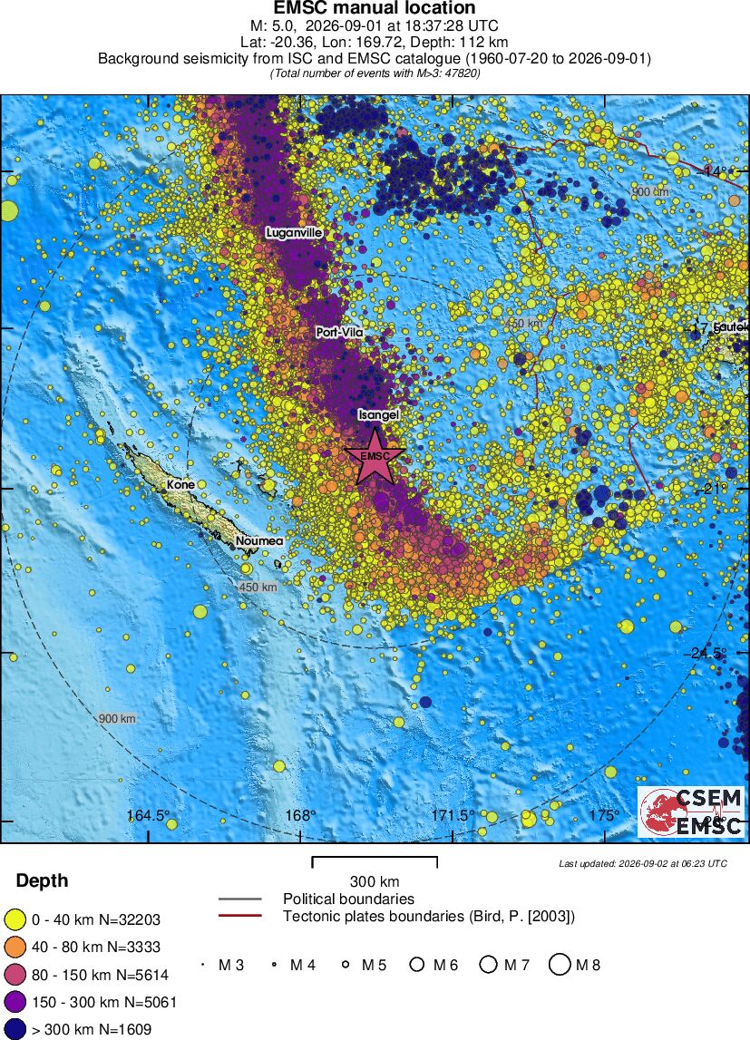 wide historical seismicity